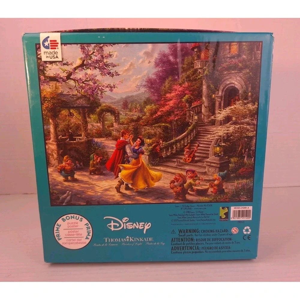 Thomas Kinkade Disney Princess Snow White Jigsaw Puzzle 750 Pieces Complete